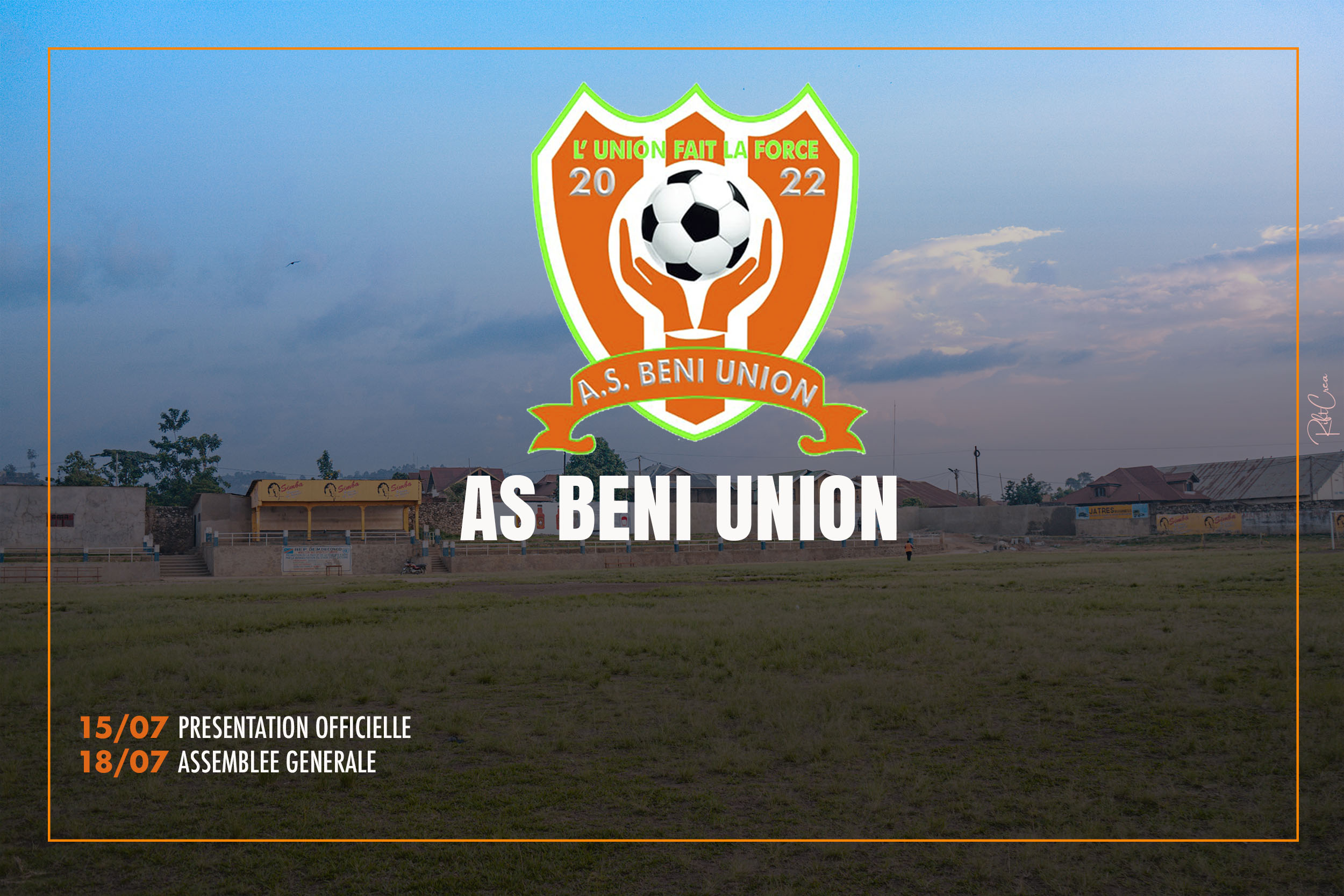 infographie annonce officiellement AS BENI UNION