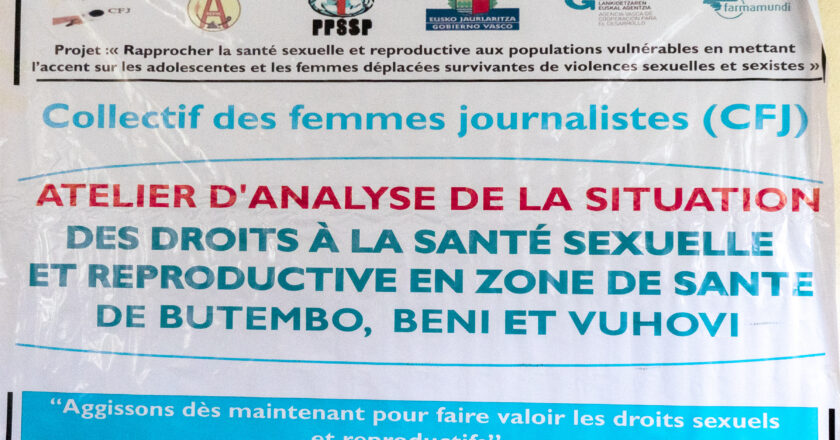 Beni – Le collectif des Femmes Journalistes (CFJ)analyse la situation des droits sur la santé sexuelle et reproductive