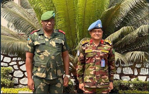 Ituri: une séance de travail a eu lieu entre Luboya N’Kashama et le nouveau commandant de la force de la MONUSCO pour renforcer la collaboration de la protection des civils