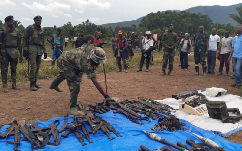 Nord-Kivu: plus de 100 miliciens tournent le dos aux armes à Bashu 