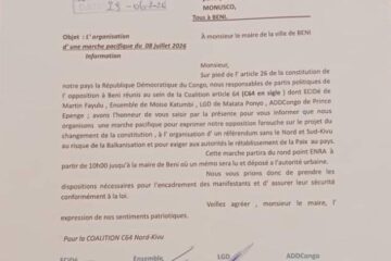 Beni : l&rsquo;opposition annonce une marche pacifique le 8 juillet contre le projet de changement de la Constitution